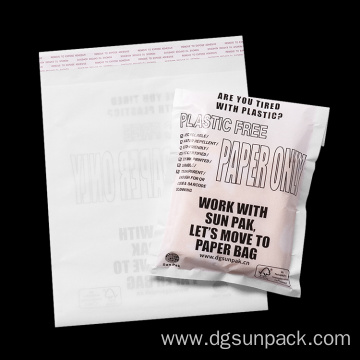 kraft biodegradable waxed glassine paper shopping bag